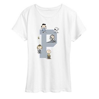 Women's Peanuts Collegiate Letterman Graphic Tee