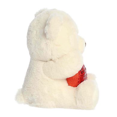 Aurora Heartwarming 7" Glimmerheart Bear Valentine Small Cream Stuffed Animal