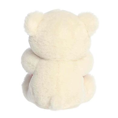Aurora Heartwarming 7" Glimmerheart Bear Valentine Small Cream Stuffed Animal