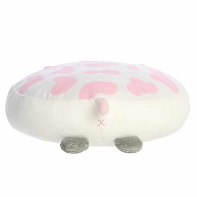 Aurora Squishy 12" Stef Strawberry Cow Flapjacks Medium Pink Stuffed Animal