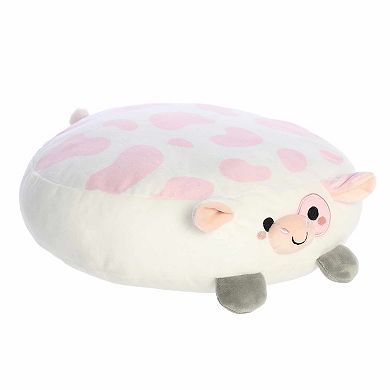 Aurora Squishy 12" Stef Strawberry Cow Flapjacks Medium Pink Stuffed Animal