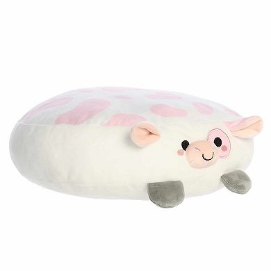 Aurora Squishy 12" Stef Strawberry Cow Flapjacks Medium Pink Stuffed Animal