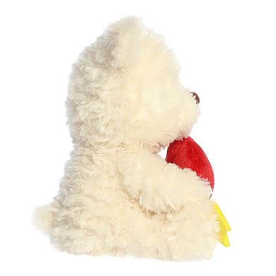 Aurora Heartwarming 9" Follow Your Heart Bear Valentine Small Cream Stuffed Animal