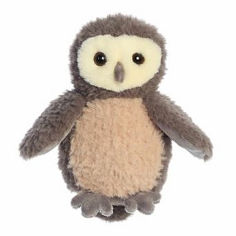 Aurora Adorable 7" Woodland Babies Owlet Mini Flopsie Small Brown Stuffed Animal