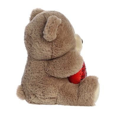 Aurora Heartwarming 7" Glimmerheart Bear Valentine Small Taupe Brown Stuffed Animal