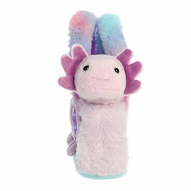 Aurora Small Fashionable Stuffed Animal 7.5" Peek-A-Boo Purple Axolotl Fancy Pals