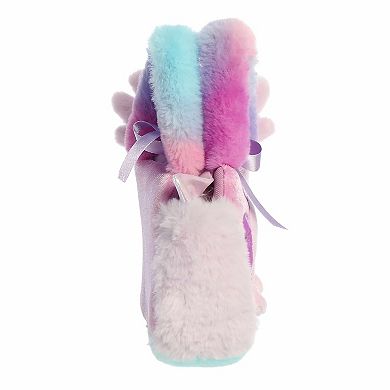 Aurora Small Fashionable Stuffed Animal 7.5" Peek-A-Boo Purple Axolotl Fancy Pals