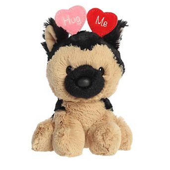 Aurora Heartwarming 5" Hug Me German Shepherd Love On The Mind Mini Brown Stuffed Animal