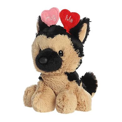 Aurora Heartwarming 5" Hug Me German Shepherd Love On The Mind Mini Brown Stuffed Animal