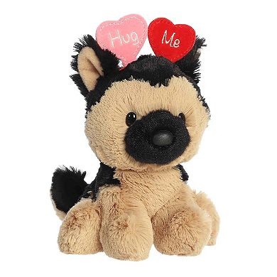 Aurora Heartwarming 5" Hug Me German Shepherd Love On The Mind Mini Brown Stuffed Animal