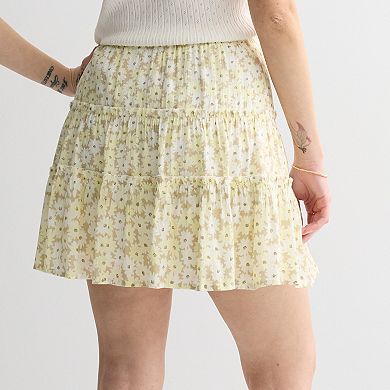 Juniors' SO® Multi Tiered Mini Skort