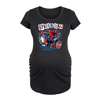 Maternity Marvel Spider-Man Punk Poster Graphic Tee