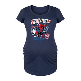 Maternity Marvel Spider-Man Punk Poster Graphic Tee