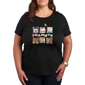 Plus Size Peanut Group Boxes Graphic Tee