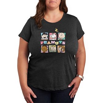 Plus Size Peanut Group Boxes Graphic Tee