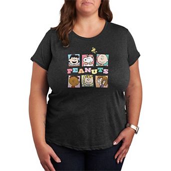 Plus Size Peanut Group Boxes Graphic Tee