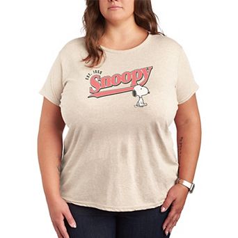 Plus Size Peanuts Snoopy Est. 1950 Graphic Tee