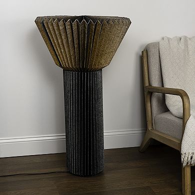 Archer 37" Modern Minimalist Pleated Shade Floor Lamp