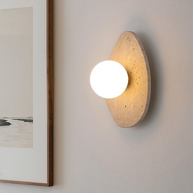 Tivoli Modern Minimalist 1-Light Ovoid LED Wall Sconce