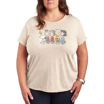 Plus Size Peanuts Friends Graphic Tee