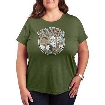 Plus Size Peanuts Crew Graphic Tee