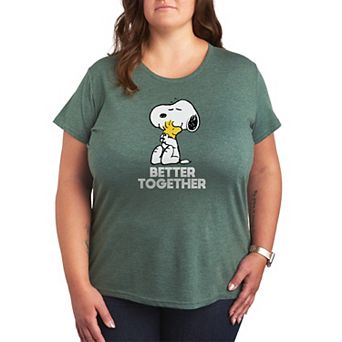 Plus Size Peanuts Snoopy & Woodstock Better Together Graphic Tee