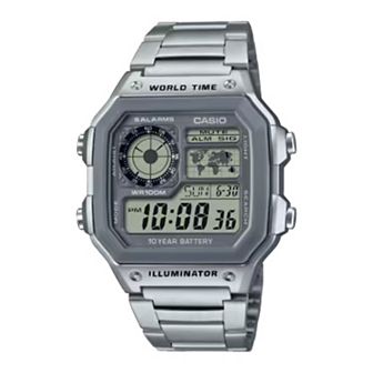 Casio Men's Digital Sport Stainless Steel Bracelet Watch - AE1200WHD-7AV