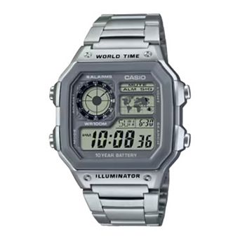 Casio Men's Digital Sport Stainless Steel Bracelet Watch - AE1200WHD-7AV