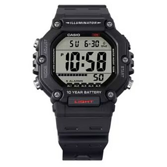 Casio Men's Digital Resin Strap Sport Watch - AE-1600H-8BVCF