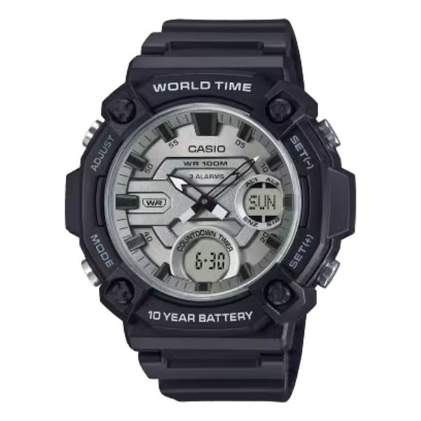 Casio Men's Sport Ana-Digi Resin Strap Watch - AEQ-120W