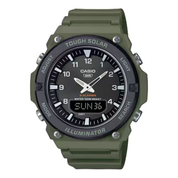 Casio Men's Tough Solar Ana-Digi Resin Strap Watch - AQ-S820W