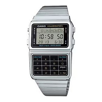 Casio Men's Stainless Steel Databank Calculator Watch - DBC611-1VT