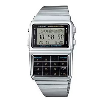 Casio Men's Stainless Steel Databank Calculator Watch - DBC611-1VT