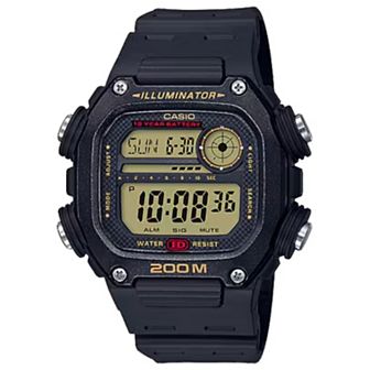 Casio Men's Digital Resin Strap Watch - DW291H-9AV