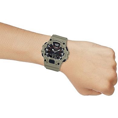 Casio Men's Sport Analog/Digital World Time Resin Strap Watch - HDC700-3A3V