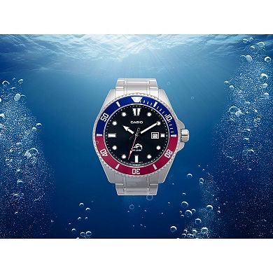 Casio Men's Diver Stainless Steel Bracelet Watch - MDV-106DD-1A2VCF