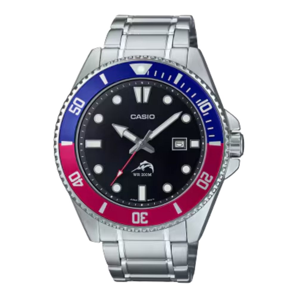 Casio Men's 44mm Diver Stainless Steel Bracelet Watch - MDV-106DD