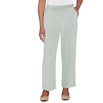 Petite Alfred Dunner Pull-On Corduroy Flat Front Petite Pants