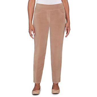 Petite Alfred Dunner Allure Fit Flat Front Corduroy Short Length Pants