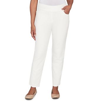 Petite Alfred Dunner Allure Fit Flat Front Corduroy Petite Pants