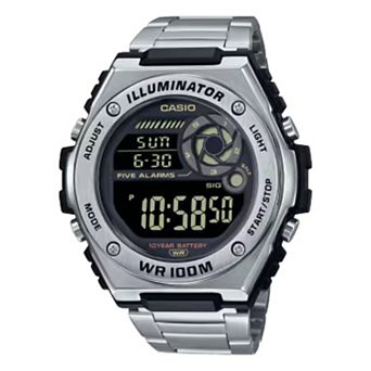 Casio Men's Digital Stainless Bracelet Sport Watch - MWD100HD-1BV