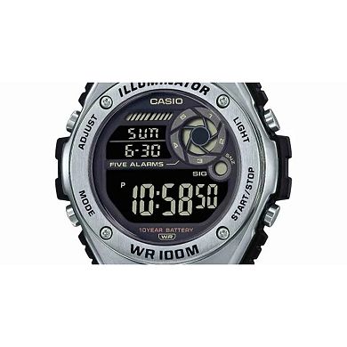 Casio Men's Digital Stainless Bracelet Sport Watch - MWD100HD-1BV
