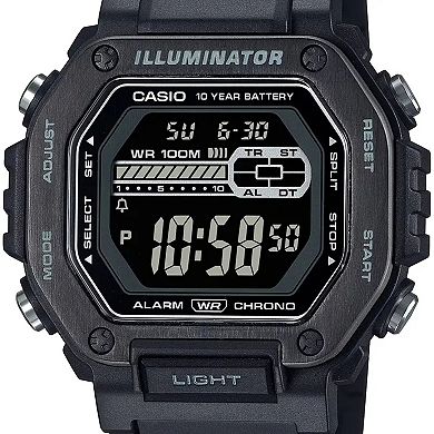 Casio Men's Digital Resin Strap Watch - MWD-110HB-1BV