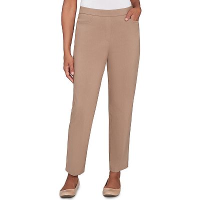Petite Alfred Dunner Smooth Front Easy Fit Pants