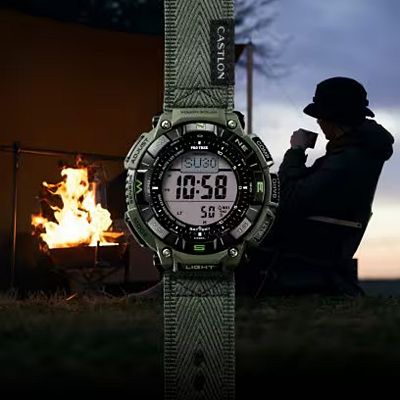Casio Men's 51mm Protrek Solar Triple Sensor Watch - PRG-340B
