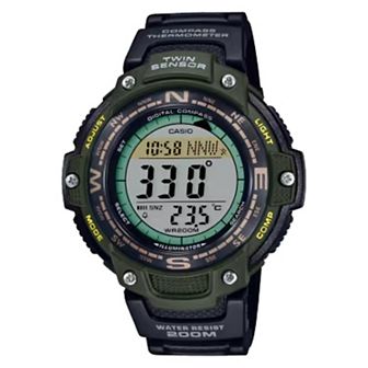 Casio Men's Twin Sensor Digital Compass Resin Strap Watch - SGW100-3AV