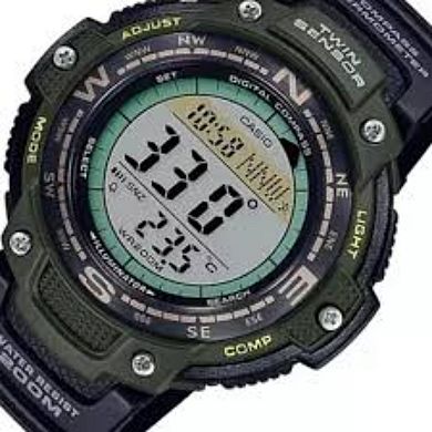 Casio Men's Twin Sensor Digital Compass Resin Strap Watch - SGW100-3AV