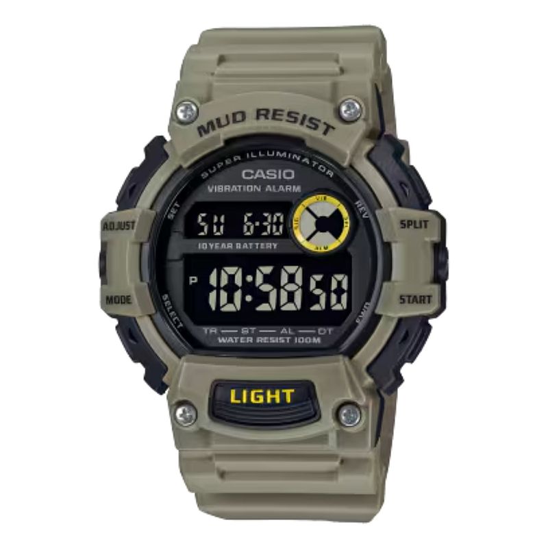 Casio Men's 48mm Heavy Duty Mud-Resistant Digital Watch - TRT-110H