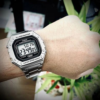 Casio Men's Digital Stainless Steel Water-Resistant Watch - W218HD-1AV