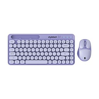 Styletech MK520 Mini Wireless Pastel Keyboard & Mouse Bundle